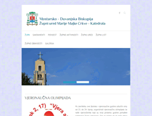 Tablet Screenshot of katedrala-mostar.info